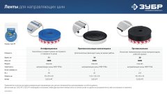 Антифрикционная лента для направляющих шин, 2 шт, ППШ 3 м, ЗУБР 32332-AF
