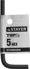 Имбусовый ключ STAYER STANDARD 5 мм 27405-5