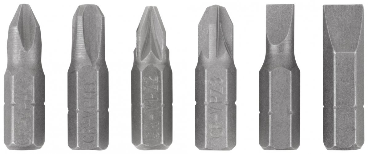 Отвертка реверсивная, 6 CrV бит, желтая ручка с антискользящей накладкой FIT 56295