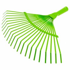 Грабли веерные стальные, 425 мм, 22 плоских зуба, эмалированные, без черенка, Palisad 617705