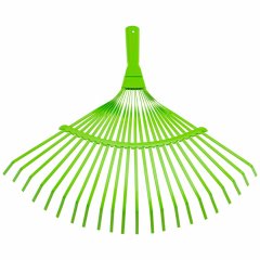 Грабли веерные стальные, 425 мм, 22 плоских зуба, эмалированные, без черенка, Palisad 617705