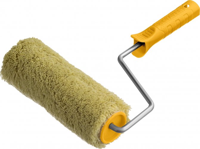 Малярный валик STAYER SYNTEX 48, 180 мм, d=48 мм, ворс 18 мм, ручка d=8 мм, 0321-18_z02