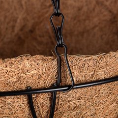 Кашпо подвесное с вкладышем из коковиты, полукруглое D 30 см Palisad 69017