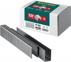 Скобы для степлера KRAFTOOL плоские, тип 53F, 19 мм, 5000 шт. 31787-19
