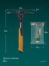 KRAFTOOL KRAFTBUILT 680 г, 350 мм, усиленная, кирка (20170)