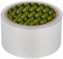 Лента алюминиевая клейкая, 50 мм х 10 м FIT 11671
