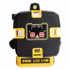 Лазерный уровень LX 05 Red, 20 м, 635 нм, аккумулятор Li 5200 mAh, резьба 5/8" Denzel 35071