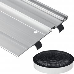 Противоскользящая лента для направляющих шин самоклеящаяся, 2 шт, ППШ 3 м, ЗУБР 32332-P