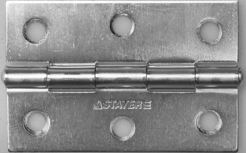 Универсальная дверная петля STAYER Master цвет белый цинк 75 мм 37611-75-1