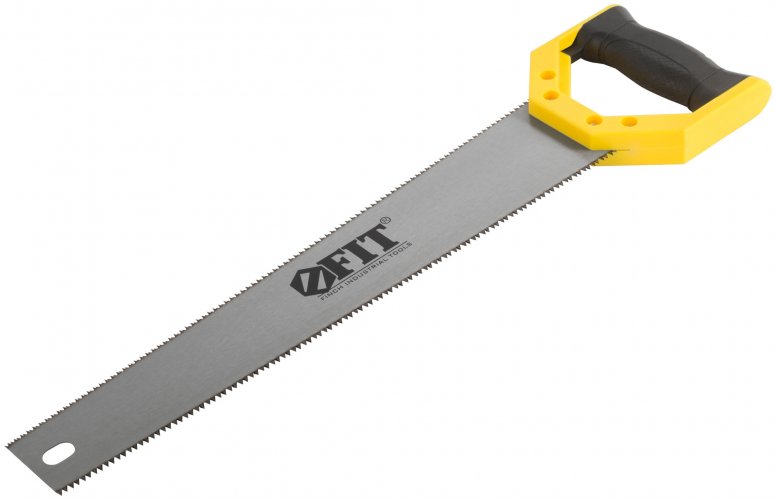 Ножовка по дереву двусторонняя, каленый средний/мелкий зуб 7 TPI /11 ТPI, 400 мм FIT 40580