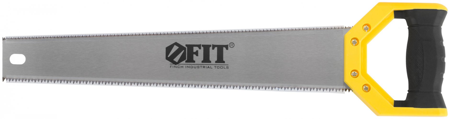 Ножовка по дереву двусторонняя, каленый средний/мелкий зуб 7 TPI /11 ТPI, 400 мм FIT 40580