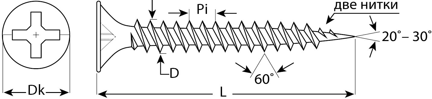 Саморезы гипсокартон-металл, 125 х 4.8 мм, 150 шт, фосфатированные, ЗУБР Профессионал 4-300012-48-125