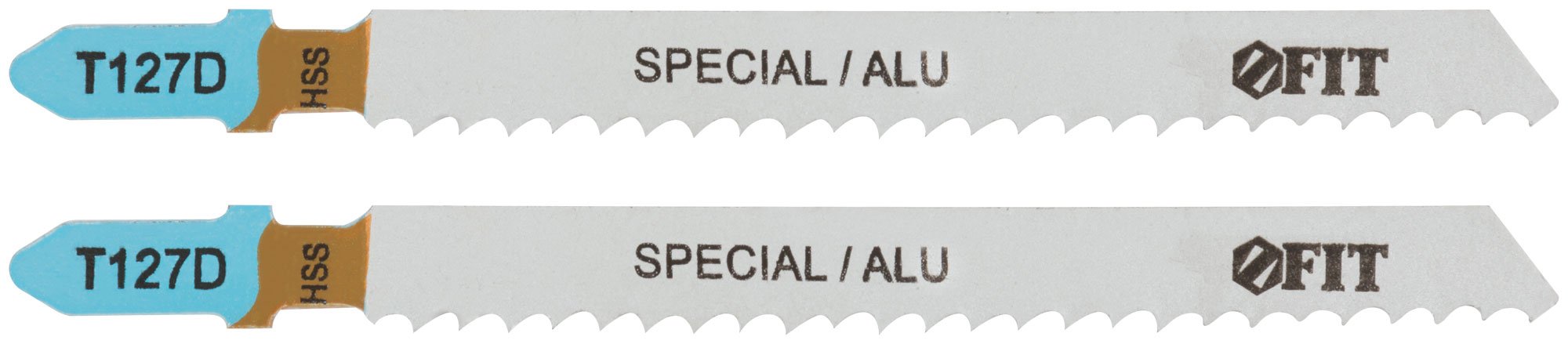 Полотна по металлу, полимерным и эпоксидным материалам, HSS, фрезерованн. зубья, 100/74/3 мм (T127D), 2 шт. FIT 40976