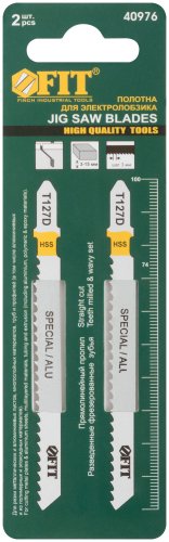 Полотна по металлу, полимерным и эпоксидным материалам, HSS, фрезерованн. зубья, 100/74/3 мм (T127D), 2 шт. FIT 40976