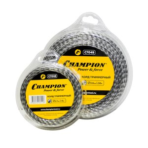 Леска для триммера CHAMPION Tri-twist 2.7мм*60м (витой треугольник)