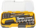Отвертки реверсивная и для точных работ, набор 41 шт., пластиковый прорезиненный кейс FIT 56385