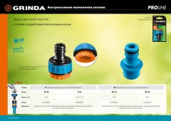 Адаптер штуцерный с внешней резьбой PROLine TE-34 3/4" GRINDA 8-426416
