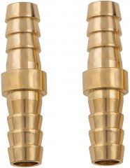 Штуцер "елка" двусторонний соединительный под шланг 10 мм, 2 шт, Stels 57070