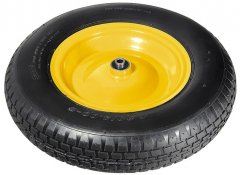 Колесо пневматическое 4.80/4.00-8 D 380 мм, внутренний подшипник D 12 мм, длина оси 80 мм PalisaD 68946