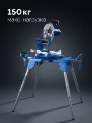 ЗУБР СМР-600, (925-1835)x460х825 мм, монтажный стол складной с роликовыми опорами, Профессионал (38785)