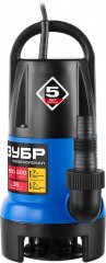 Дренажный насос с регулируемым датчиком уровня воды ЗУБР Профессионал Т7 АкваСенсор НПГ-Т7-550