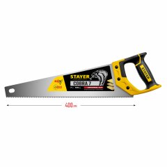 Универсальная ножовка пила STAYER Cobra 7 400 мм, 7 TPI, 1510-40_z02