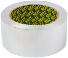 Лента алюминиевая клейкая, 50 мм х 25 м FIT 11672