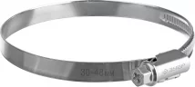 Червячный хомут ЗУБР Х-9н 30-48 мм, оцинкованный, 50 шт. 37807-48