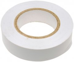 Изолента ПВХ, 19 мм х 20 м, белая Сибртех 88798