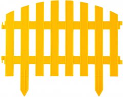 Декоративный забор GRINDA 28x300 см, желтый 422203-Y