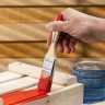 Кисть плоская "Стандарт" 1.5" (38 мм), натуральная щетина, деревянная ручка MTX MATRIX 82525