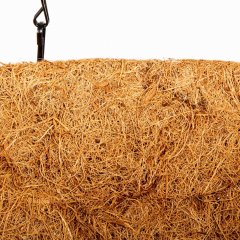 Кашпо подвесное с вкладышем из коковиты, полукруглое D 35 Palisad 69023