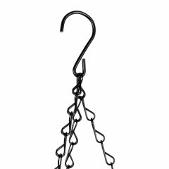 Кашпо подвесное с вкладышем из коковиты, полукруглое D 35 Palisad 69023