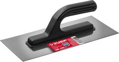 Гладилка с пластиковой ручкой ЗУБР Мастер нержавеющая, 130х270 мм 08042_z01