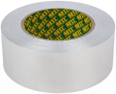 Лента алюминиевая клейкая, 50 мм х 50 м FIT 11673
