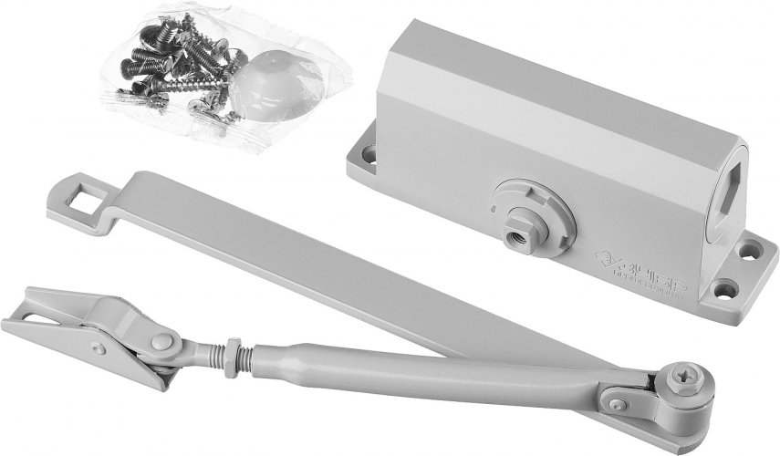 Дверной доводчик ЗУБР ПРОФЕССИОНАЛ для дверей массой до 40 кг, цвет белый 37911-50