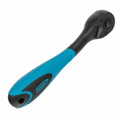 Ключ-трещотка 3/8, 72 зуба, Comfort, с быстрым сбросом, CrV, двухкомпонентная рукоятка Gross 14084