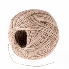 Шпагат джутовый, 1 мм, L 140 м, 2-ниточный, Россия Сибртех 93875