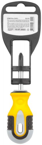 Отвертка "Старт", CrV сталь, прорезиненная ручка 6х38 мм РН2 FIT 55176
