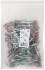 Шурупы кровельные со сверлом 4,8 х 70  100шт , бордовый RAL 3009  XВАТ 23555-0