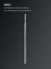 ЗУБР ПРОФИ-4Х 35x610/720 мм, SDS-max бур, ПРОФЕССИОНАЛ (29350-610-35)
