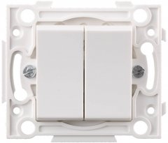 Двойной выключатель СВЕТОЗАР, SV-55230-2