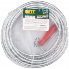 Трос сантехнический для чистки труб  5 м x 6,0 мм FIT 74356