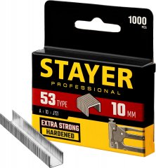 Скобы тонкие (1000 шт; 10 мм; тип 53) для степлера STAYER 3159-10_z02