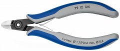 Прецизионные кусачки боковые для электроники вороненые 125 мм, KNIPEX, ( KN-7912125 )