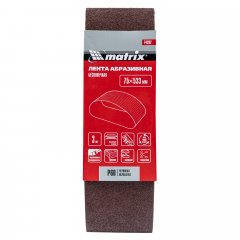 Лента абразивная бесконечная, P 60, 75 х 533 мм, 3 шт Matrix 74282