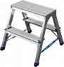 Двухсторонняя алюминиевая стремянка 2 ступени СИБИН 38825-02
