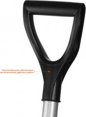 Штыковая лопата из нержавеющей стали с рукояткой ЗУБР Артель-НС 39407_z01