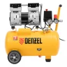 Компрессор DLS950/24 безмаслянный малошумный 950 Вт, 165 л/мин, ресивер 24 л Denzel 58026