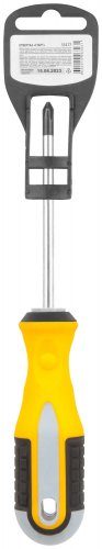 Отвертка "Старт", CrV сталь, прорезиненная ручка 6х100 мм РН2 FIT 55177